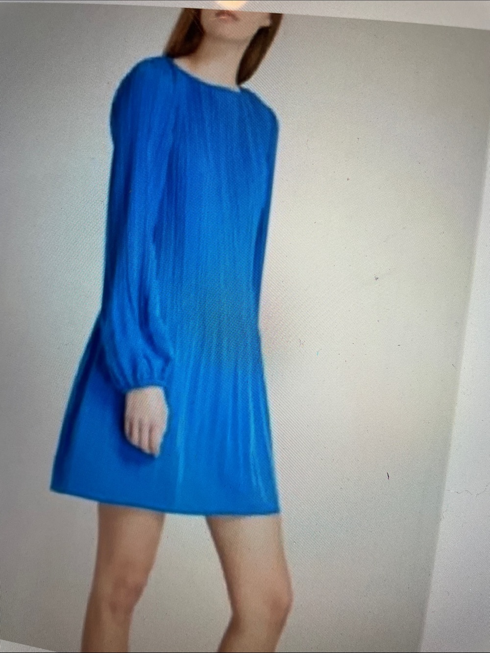 Maje blue Aline pleated dress sz 2